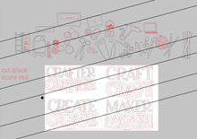 Load image into Gallery viewer, Crafting For The Flower Basket Interchangeable File SVG, Maker, Create, Tiered Tray, Glowforge, LuckyHeartDesignsCo