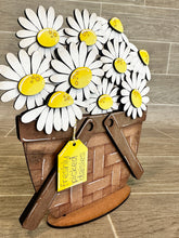 Load image into Gallery viewer, Daisies For The Flower Basket Interchangeable File SVG, Floral, Flowers, Spring Tiered Tray, Glowforge, LuckyHeartDesignsCo