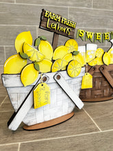 Load image into Gallery viewer, Lemons For The Flower Basket Interchangeable File SVG, Lemonade, Fruit, Summer, Tiered Tray, Glowforge, LuckyHeartDesignsCo