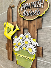 Load image into Gallery viewer, Daisy Interchangeable Fence File SVG, Seasonal Glowforge, Spring, Flower, Summer, LuckyHeartDesignsCo