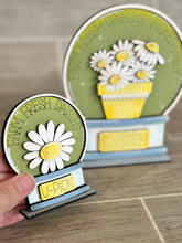 Load image into Gallery viewer, Daisy Original and TINY Snow Globe Interchangeable File SVG, Glowforge, Spring, Seasonal Shapes, Holiday, Tiered Tray LuckyHeartDesignsCo