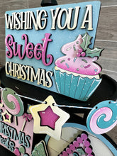 Load image into Gallery viewer, Sweet Christmas Quick and Easy Tiered Tray File SVG, Glowforge Candy, Gingerbread, Tier Tray, LuckyHeartDesignsCO