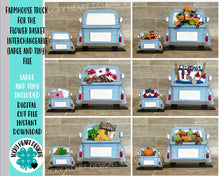 Load image into Gallery viewer, Farmhouse Truck For The Flower Basket Interchangeable File SVG, Large and TINY, Glowforge, LuckyHeartDesignsCo