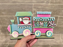 Load image into Gallery viewer, Christmas Standing Train File SVG, Santa, Rudolph, Gingerbread, Glowforge, LuckyHeartDesignsCo