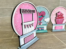 Load image into Gallery viewer, Valentines Snow Globe Interchangeable File SVG, Glowforge, Kissing Booth, Cupcake, Hot Air Balloon, Tiered Tray LuckyHeartDesignsCo