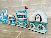 Load image into Gallery viewer, Winter Standing Train File SVG, Glowforge, LuckyHeartDesignsCo