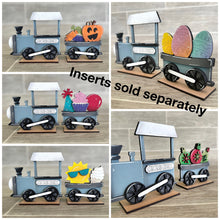 Load image into Gallery viewer, TINY Train For The Flower Basket Interchangeable File, Glowforge, Holiday, Fall, Christmas, Tiered Tray, LuckyHeartDesignsCo