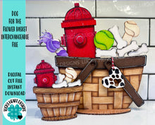 Load image into Gallery viewer, Dog For The Flower Basket Interchangeable (Original and TINY) File SVG, Puppy Tiered Tray, Pets, Glowforge, LuckyHeartDesignsCo