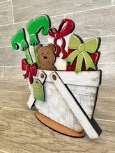 Load image into Gallery viewer, Elf For The Flower Basket Interchangeable File SVG, Holiday, Christmas Tiered Tray, Glowforge, LuckyHeartDesignsCo