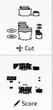 Load image into Gallery viewer, Basket Weave For The Flower Basket Interchangeable (Original and TINY) File SVG, Vase, Flower, Tiered Tray, Glowforge, LuckyHeartDesignsCo
