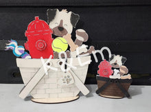 Load image into Gallery viewer, Dog For The Flower Basket Interchangeable (Original and TINY) File SVG, Puppy Tiered Tray, Pets, Glowforge, LuckyHeartDesignsCo