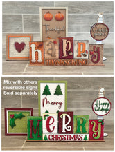 Load image into Gallery viewer, Thanksgiving Christmas Reversible File SVG, Tiered Tray, Pumpkin, Holidays, Autumn, Glowforge, LuckyHeartDesignsCo