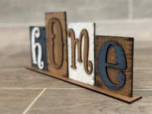 Load image into Gallery viewer, Whole Alphabet Standing Reversible Blocks File SVG, Tiered Tray, Letters, Scrabble, Home, Family, Glowforge, LuckyHeartDesignsCo