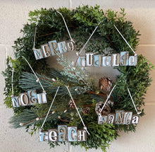 Load image into Gallery viewer, Christmas Word Blocks Ornament File SVG, Personalized, Family, teacher, Glowforge, LuckyHeartDesignsCo