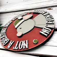 Load image into Gallery viewer, Christmas Mouse Door Hanger File SVG, Glowforge 'Twas The Night Before, LuckyHeartDesignsCo