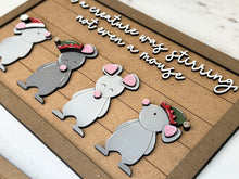 Load image into Gallery viewer, Family Christmas Mouse Sign File SVG, Glowforge, Personalized, Grandparents, LuckyHeartDesignsCo