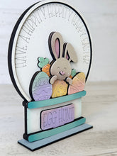 Load image into Gallery viewer, Easter Bunny Snow Globe Interchangeable File SVG, Glowforge, Spring, Easter Eggs, Tiered Tray LuckyHeartDesignsCo