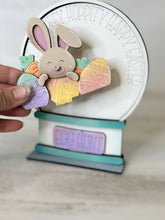 Load image into Gallery viewer, Easter Bunny Snow Globe Interchangeable File SVG, Glowforge, Spring, Easter Eggs, Tiered Tray LuckyHeartDesignsCo