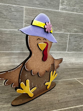 Load image into Gallery viewer, Chicken Animal Hats Interchangeable MINI File SVG, Seasonal Leaning sign, Holiday, Farm Tiered Tray Glowforge, LuckyHeartDesignsCo