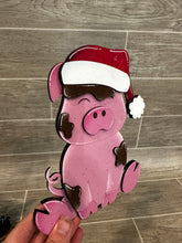 Load image into Gallery viewer, Pig Animal Hats Interchangeable MINI File SVG, Seasonal Leaning sign, Holiday, Farm Tiered Tray Glowforge, LuckyHeartDesignsCo