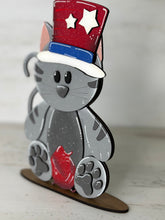 Load image into Gallery viewer, Cat Animal Hats Interchangeable MINI File SVG, Seasonal Leaning sign, Kitten, Holiday, Pet, Farm Tiered Tray Glowforge, LuckyHeartDesignsCo