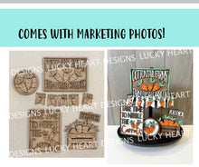 Load image into Gallery viewer, Easter Carrot Quick and Easy Tiered Tray File SVG, Glowforge Easter, LuckyHeartDesignsCo