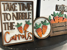 Load image into Gallery viewer, Easter Carrot Quick and Easy Tiered Tray File SVG, Glowforge Easter, LuckyHeartDesignsCo