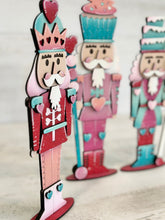 Load image into Gallery viewer, Valentines Nutcracker Standing File SVG, Glowforge, Tiered Tray LuckyHeartDesignsCo