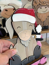 Load image into Gallery viewer, Goat Animal Hats Interchangeable MINI File SVG, Seasonal Leaning sign, Holiday, Farm Tiered Tray Glowforge, LuckyHeartDesignsCo