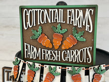 Load image into Gallery viewer, Easter Carrot Quick and Easy Tiered Tray File SVG, Glowforge Easter, LuckyHeartDesignsCo