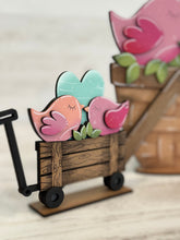 Load image into Gallery viewer, Love. Birds Valentine For The Flower Basket Interchangeable File SVG, TINY, Floral, Tiered Tray, Glowforge, LuckyHeartDesignsCo