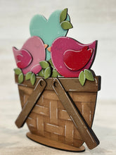 Load image into Gallery viewer, Love. Birds Valentine For The Flower Basket Interchangeable File SVG, TINY, Floral, Tiered Tray, Glowforge, LuckyHeartDesignsCo