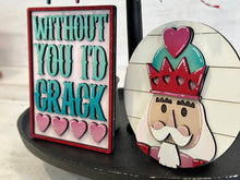 Load image into Gallery viewer, Valentines Nutcracker Quick and Easy Tiered Tray File SVG, Glowforge, LuckyHeartDesignsCo