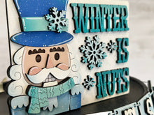 Load image into Gallery viewer, Winter Nutcracker Quick and Easy Tiered Tray File SVG, Glowforge , LuckyHeartDesignsCo