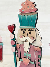 Load image into Gallery viewer, Valentines Nutcracker Standing File SVG, Glowforge, Tiered Tray LuckyHeartDesignsCo