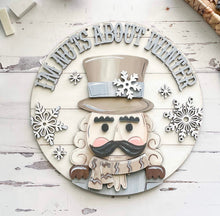 Load image into Gallery viewer, Winter Nutcracker Door Hanger File SVG, Glowforge , LuckyHeartDesignsCo