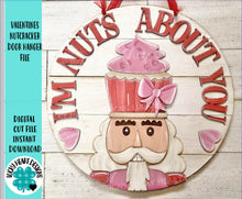 Load image into Gallery viewer, Valentines Nutcracker Door Hanger File SVG, Glowforge, LuckyHeartDesignsCo