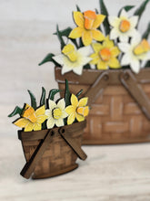 Load image into Gallery viewer, Daffodil For The Flower Basket Interchangeable File SVG, Floral, Flowers, Spring Tiered Tray, Glowforge, LuckyHeartDesignsCo