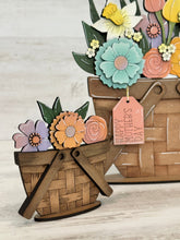 Load image into Gallery viewer, Wildflowers Mother's Day For The Flower Basket Interchangeable File SVG, Floral, Flowers, Spring Tiered Tray, Glowforge, LuckyHeartDesignsCo