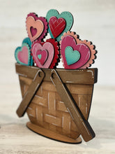 Load image into Gallery viewer, Valentine Hearts For The Flower Basket Interchangeable File SVG, TINY, Floral, Tiered Tray, Glowforge, LuckyHeartDesignsCo