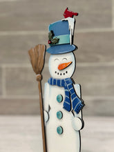 Load image into Gallery viewer, Snowman Nutcracker Standing File SVG, Glowforge, Winter Tiered Tray LuckyHeartDesignsCo
