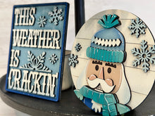 Load image into Gallery viewer, Winter Nutcracker Quick and Easy Tiered Tray File SVG, Glowforge , LuckyHeartDesignsCo