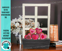 Load image into Gallery viewer, Window Box For The Flower Basket Interchangeable File SVG, Vase, Flower, Tiered Tray, Glowforge, LuckyHeartDesignsCo
