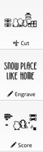 Load image into Gallery viewer, Penguin Animal Hats Interchangeable MINI File SVG, Seasonal Leaaning sign, Holiday, Pet, Tiered Tray Glowforge, LuckyHeartDesignsCo