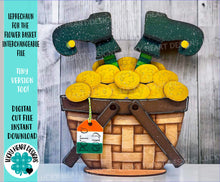 Load image into Gallery viewer, Leprechaun For The Flower Basket Interchangeable File SVG, St. Patrick's Day, Lucky, Pot O' Gold, Clover, Glowforge, LuckyHeartDesignsCo