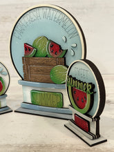 Load image into Gallery viewer, Watermelon Snow Globe Interchangeable File SVG, Fruit, Summer, Spring, Glowforge, Tiered Tray LuckyHeartDesignsCo