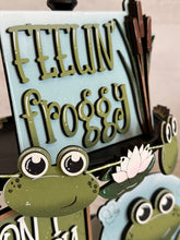 Load image into Gallery viewer, Frog Quick And Easy Tiered Tray File SVG, Spring, Summer, Tier Tray, LuckyHeartDesignsCo