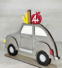 Load image into Gallery viewer, TINY Car For The Flower Basket Interchangeable File SVG, Holiday, Seasonal Shapes, Glowforge, LuckyHeartDesignsCo