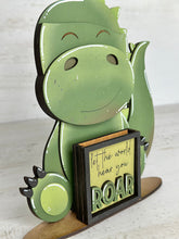 Load image into Gallery viewer, Dinosaur Animal Hats Interchangeable MINI File SVG, Seasonal Leaaning sign, Holiday, Dragon, Roar Tiered Tray Glowforge, LuckyHeartDesignsCo