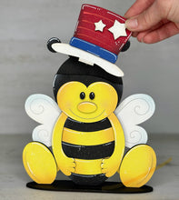 Load image into Gallery viewer, Bee Animal Hats Interchangeable MINI File SVG, Seasonal Leaning sign, Holiday, Honey, Bumble, Tiered Tray Glowforge, LuckyHeartDesignsCo